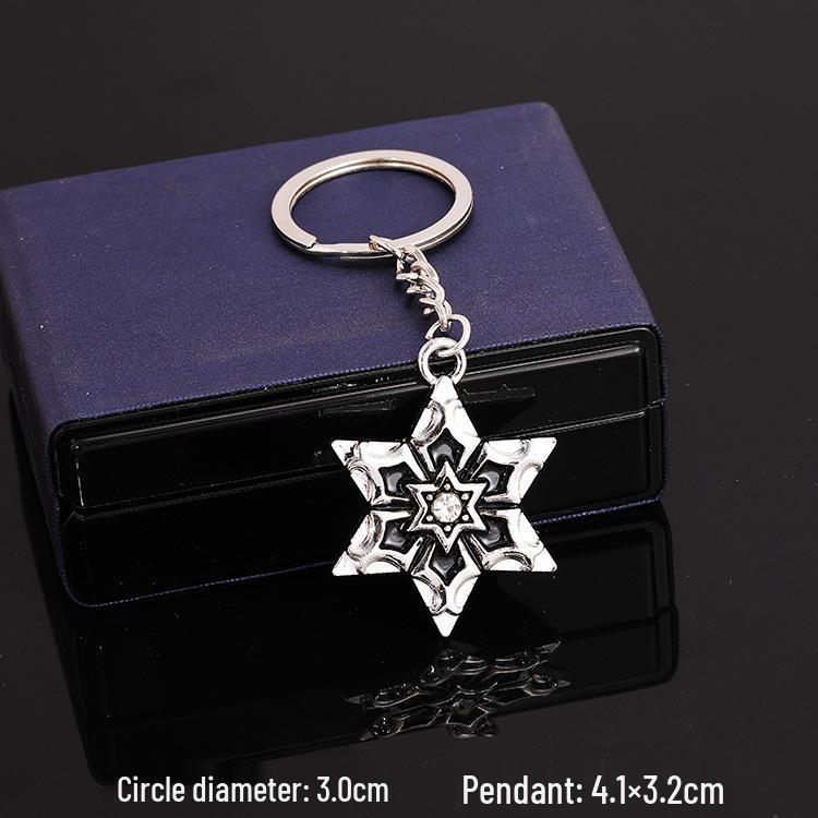 European & American Rock Guitar Keychain: Hip Hop Drip Oil Alloy Pendant Charm for Women's Bags