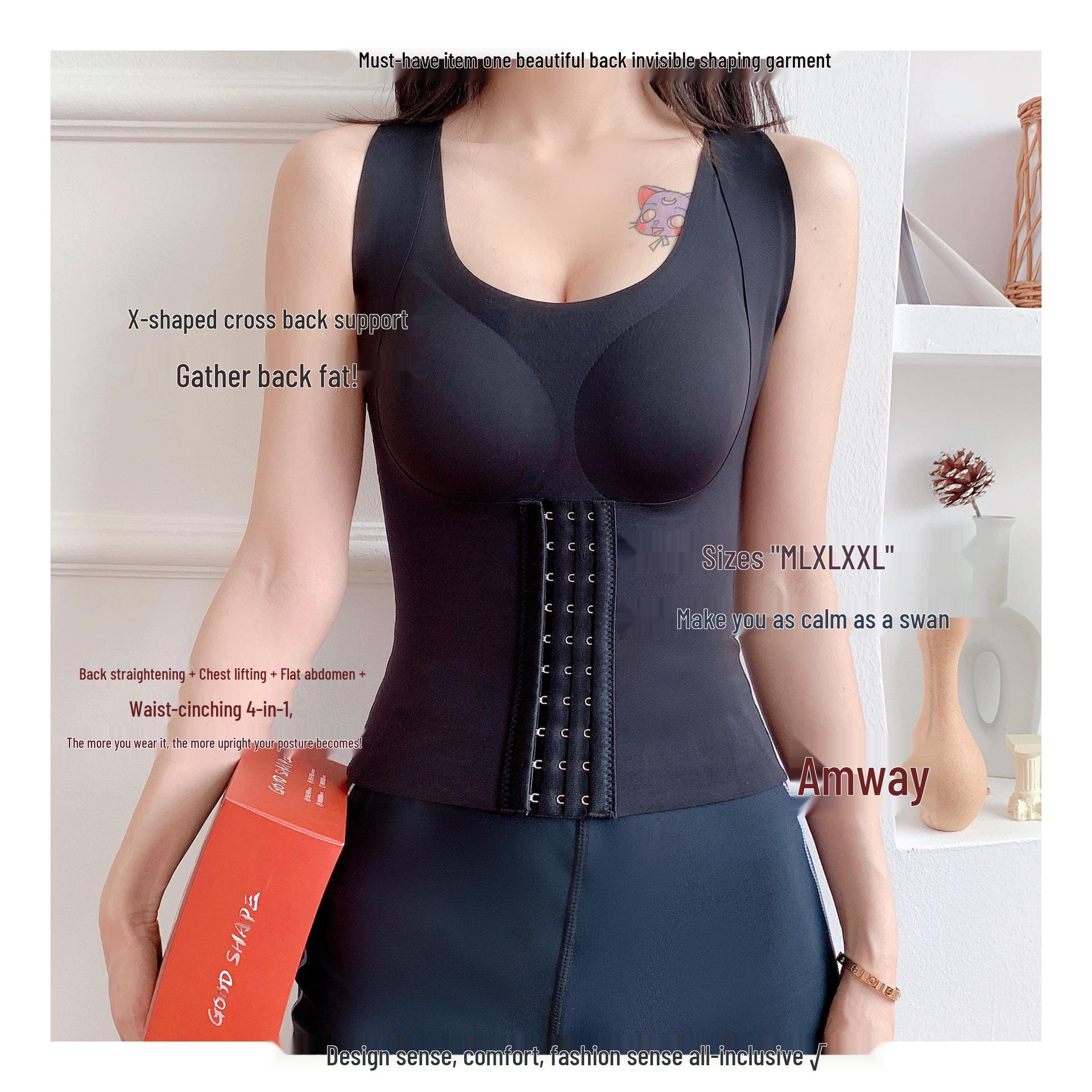 

Женский утягивающий корсет для живота 4-в-1 и корсет пуш-ап с коррекцией сутулости L (suggested 50-60 kg)