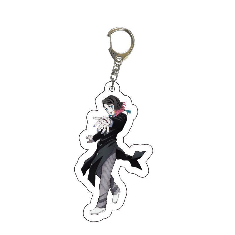 Demon Slayer Acrylic Keychain Tanjiro Kamado Nezuko Giyu Tomioka Zenitsu Agatsuma Shinobu Kocho Anime Merchandise Gift Carry Mini Lightweight Portable