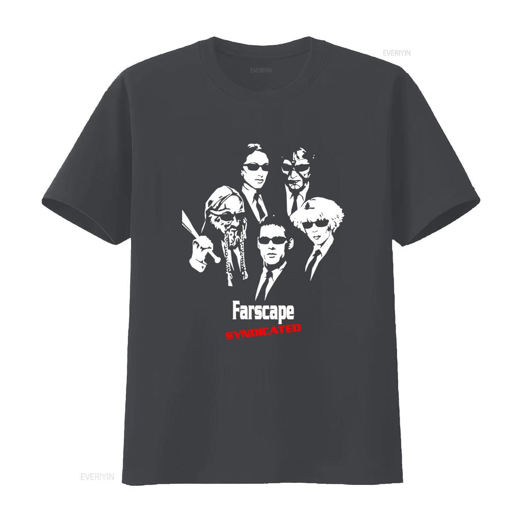 Farscape Syndicated Movie T Shirt 100 Cotton Black Reprint Digital TK0148 vintage Washed fashion Stylish streetwear graphic