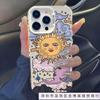 Europe, America, Sun and Moon are suitable for Apple 16promax mobile phone case iPhone15Pro anti-drop 11 cartoon 13/14 new model