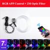 Car Atmosphere Light Strips RGB LED Moulding Decoration Lamp Auto Accessories
