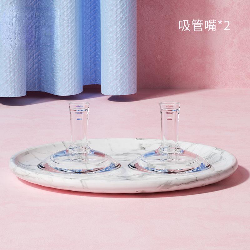 160/240/330ML Baby Bottles Feeding Bottle Baby Wide-caliber Milk Bottle with Straw Handle Newborn Baby Straw Bottle Accessory