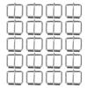 20Pcs Belt Buckles Bright Color Glossy Sturdy Fadeless Wide Application Metal Buckle