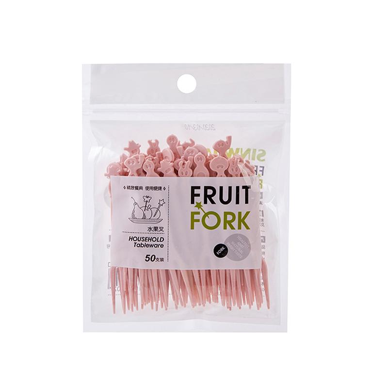 50 Pcs Mini Kids Food Fruit Picks Forks Lunch Box Accessory Decor Tool