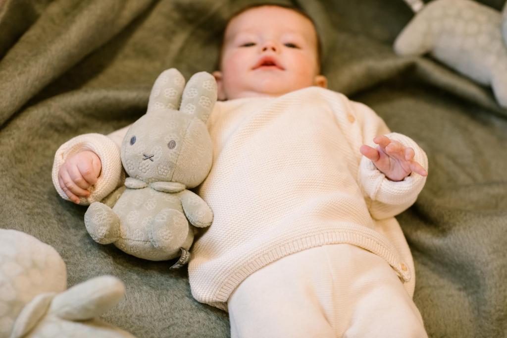 Little Dutch Miffy Flower Plush Toy, 20cm, Matcha Green, Miffy's First Toy, from Birth, TYLITNIJN886