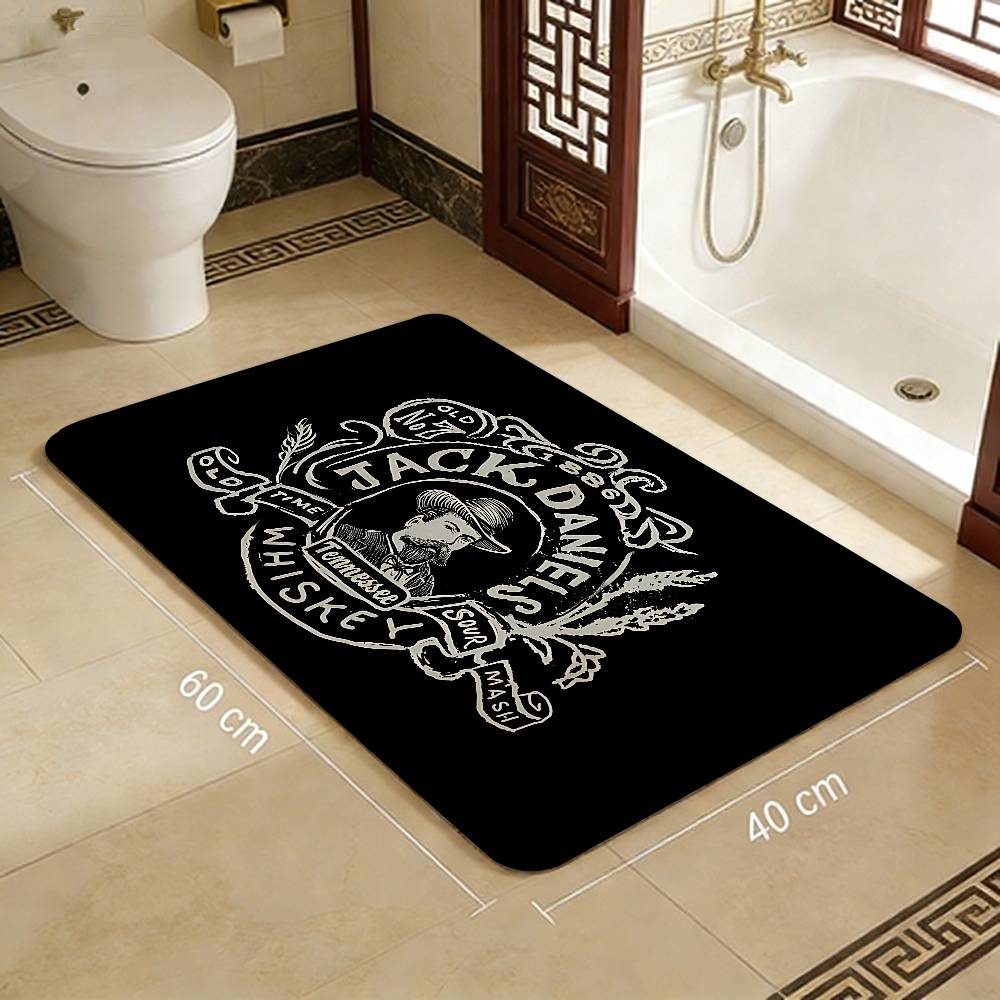 Tappeto da corridoio lavabile antiscivolo con motivo Jack-Daniels Whisky Tappeto per area divani e poltrone del soggiorno Tappetino per ingresso cucina Tappeto da area
