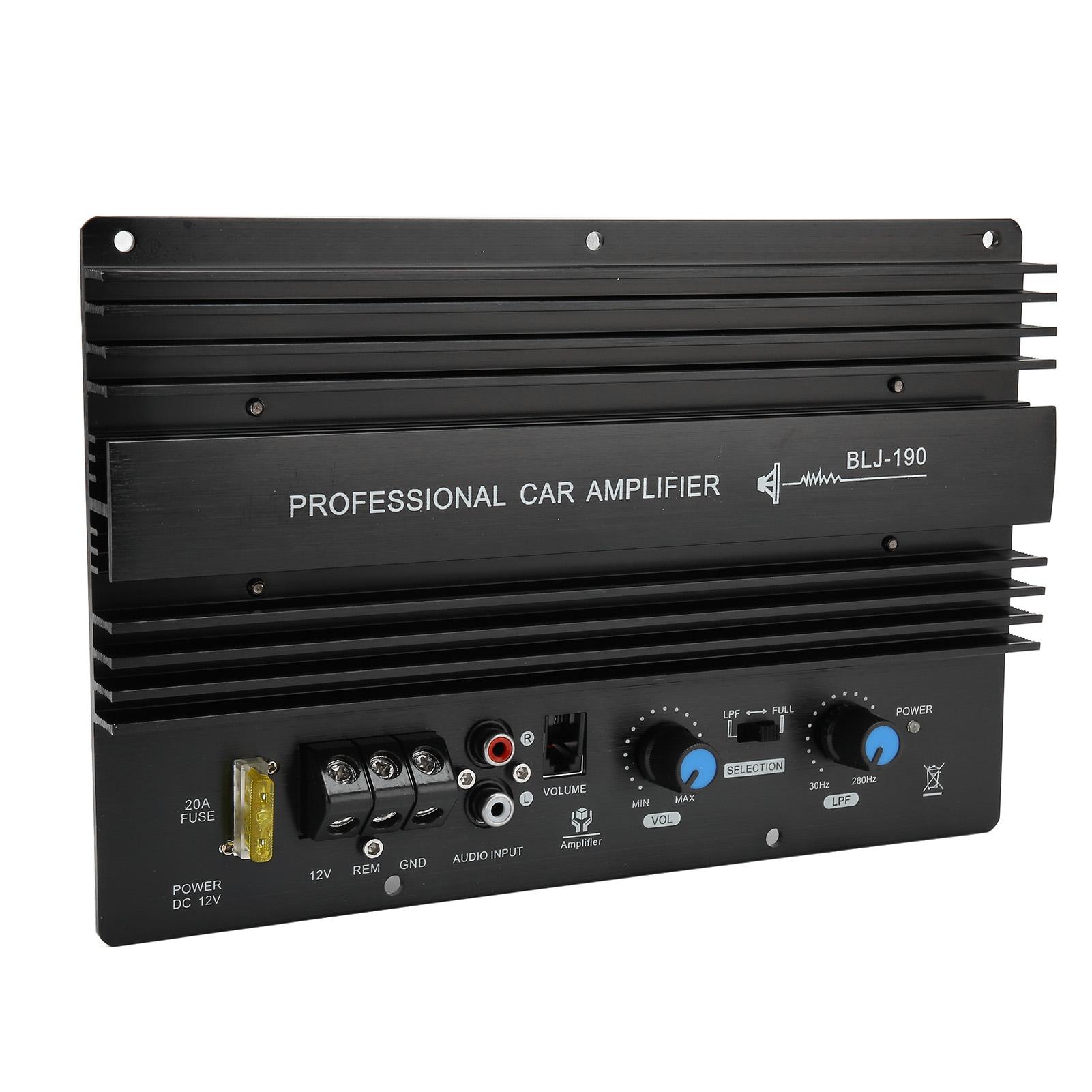 

12V 300W Car High Power Amplifier DIY Car Bass Sub Woofer Board for 8‑12 Inch Bass Speaker Double Voice Coil Speaker