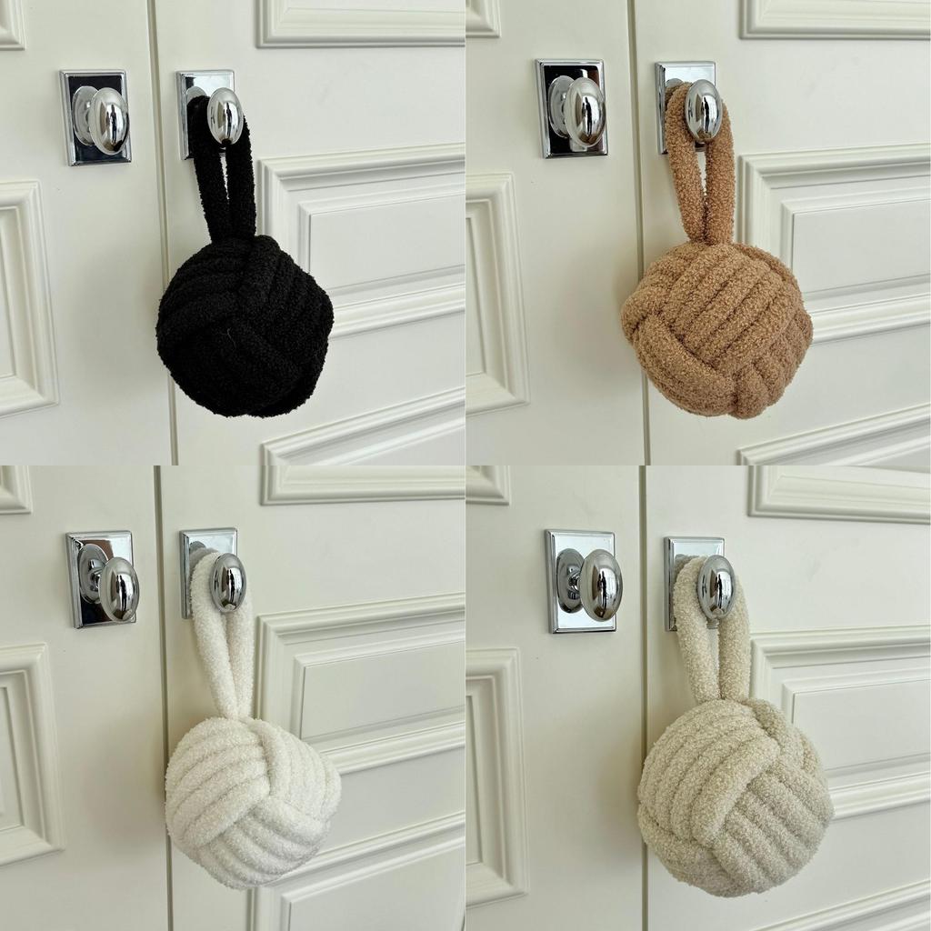Lamb Wool Door Stopper Cushion With Nonslip Design For Home Safety And Noise Reduction