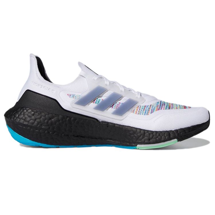 Adidas UltraBoost 21 White Screaming Green Unisex Sneakers Cloud-White Core-Black GZ3194