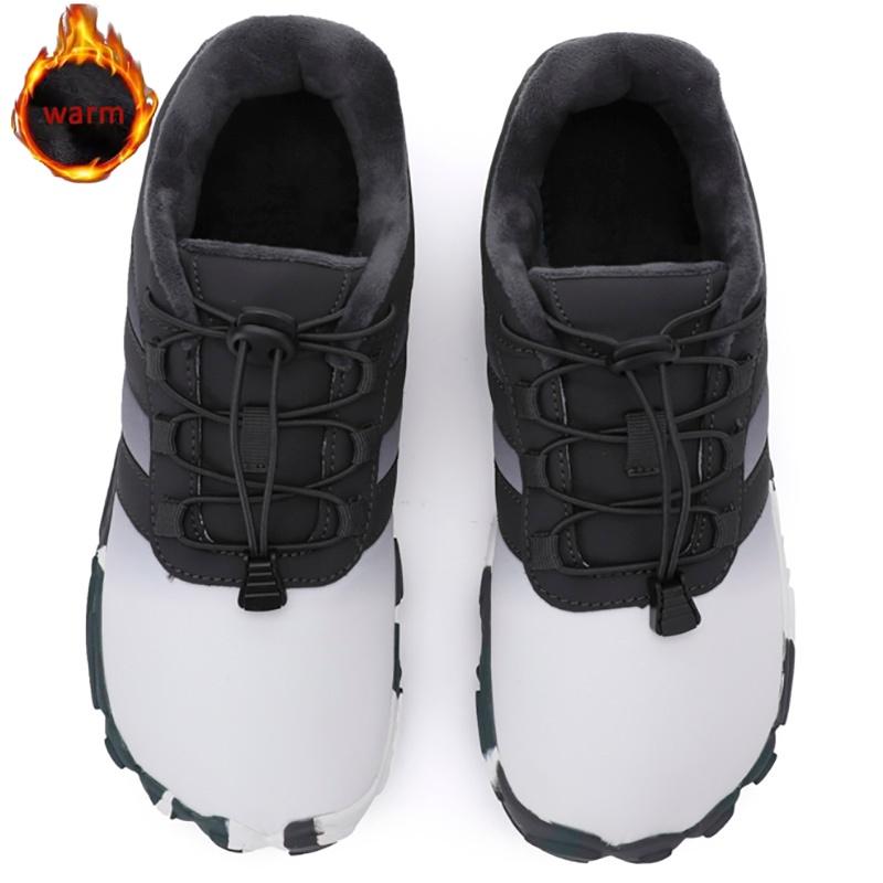 New Outdoor Trekking Cotton Shoes Barefoot Cotton Shoes Waterproof Lightweight Non Slip Five Finger Walking Shoes Thickened Warm