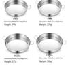 304 Stainless Steel 8-Inch Round Cake Mold for Baking Nian Gao and Fa Gao. Includes 6 and 4 Inch Molds.
