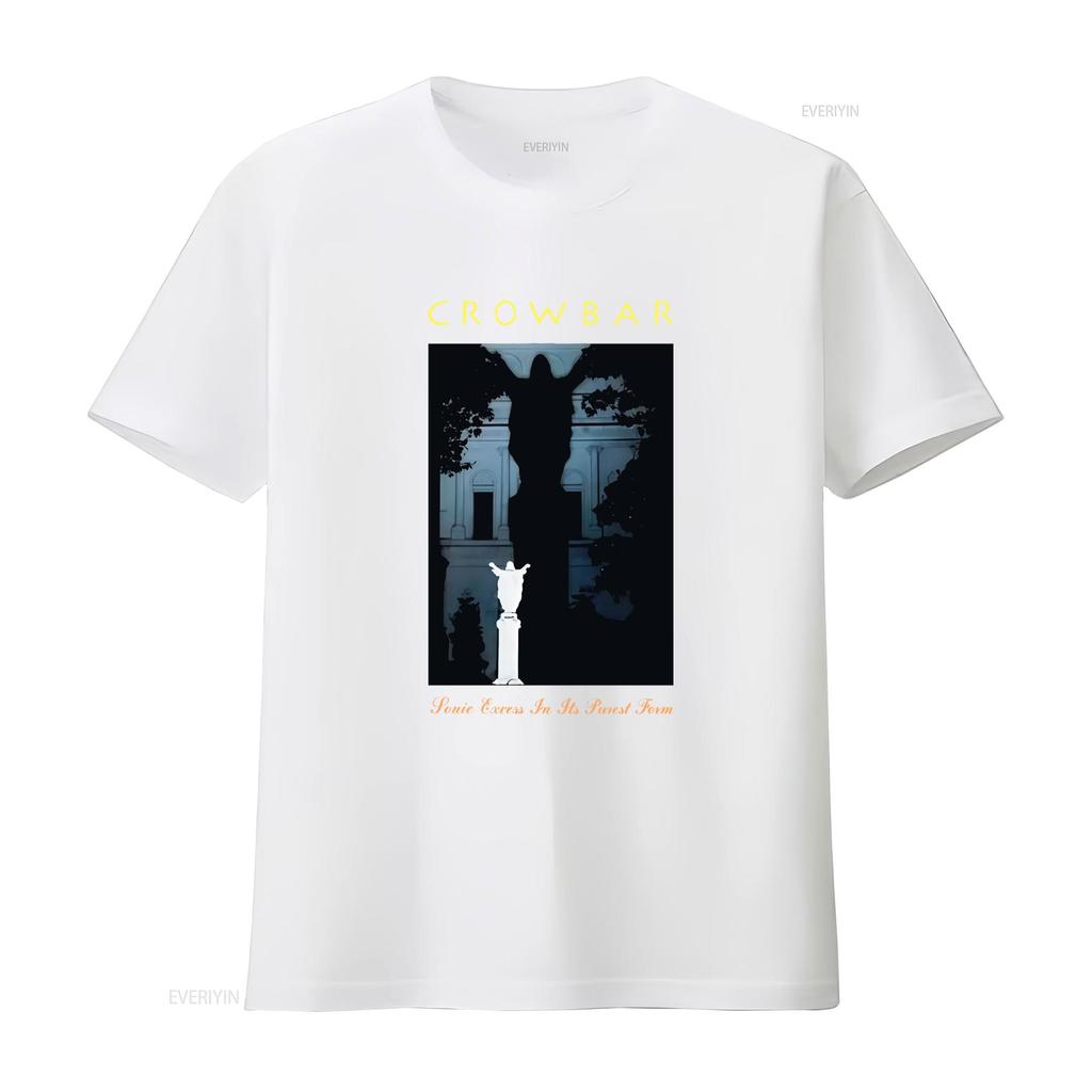 Crowbar Band T Shirt Time Heal Nothing Design Black Full Sizes S 5XL Vintage Washed Comfortable Designer Clothes Casual