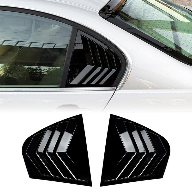 Pair Rear Side Window Trim Spoiler For BMW 3 Series E46 4Door 1998-2005 Window Shutter Cover Louver Air Vents
