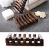 Wooden Natural Soap Box Soap Dishes Tray Creative Wooden Prevent Mildew Drain Box Storage Soap Rack Kitchen Bathroom Accessories