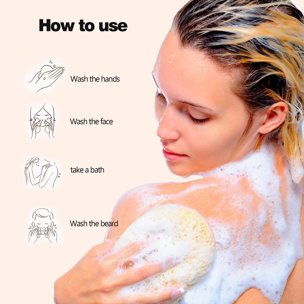 Séfralls Kurkuma-Seifenset 100 g Effektives Peeling, handgemachte Seife mit ätherischen Ölen, tiefenreinigende Seife