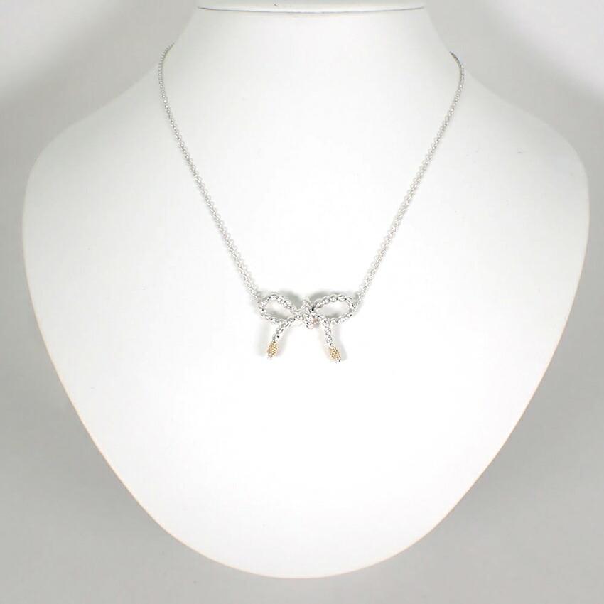 [Used] TIFFANY 925 Rope Ribbon Necklace/Pendant/j12-9