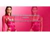 Plus Size Stretchy High Slit Deep V Strappy Nightgown Lingerie for Women