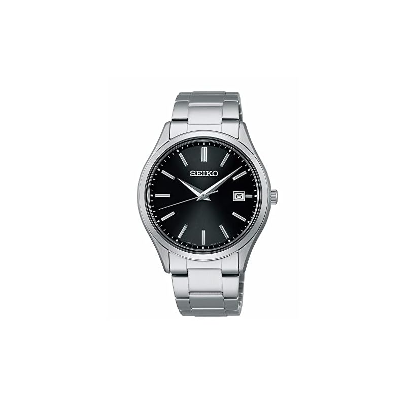 [Часы Seiko] SEIKO SELECTION SBPX147 Мужские часы серии S, На солнечной батарее, Дата, Черный циферблат, Нержавеющая сталь, Парная модель
