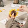 Wood Art Three-Dimensional Puzzle Block Flower Assembly Bouquet Desktop Decoration Children's Puzzle Assembly Toy G229 St Practical Use