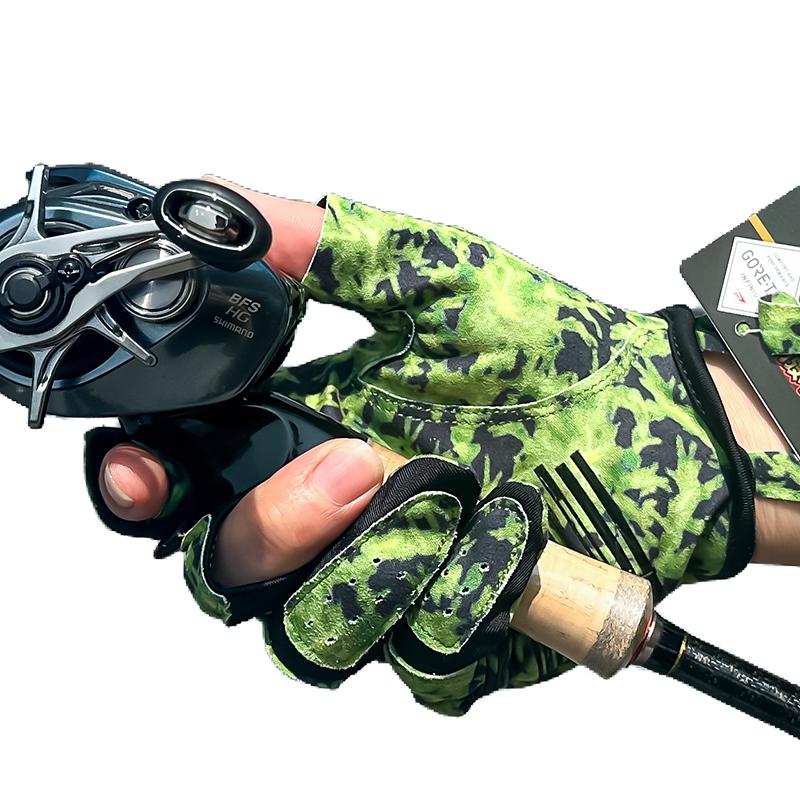 Spring & Summer Breathable Sun Protection Fishing Gloves - Anti-slip, Three-Fingerless, Thin Ice Silk, Wear-resistant Outdoor Angling Gloves