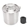 Camping Pot 3L 304 Stainless Steel Portable Metal Rice Cooker Camping Cookware for Outdoor Hiking Cooking
