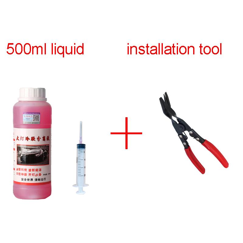 500 ml Autoscheinwerfer-Entfernungsflüssigkeit, Trennung von Glaslinsenscheinwerfern, Kaltkleber, flüssige Restaurierung, Aufarbeitung, Autolicht-Restaurierung