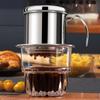 Stainless Steel Vietnamese Coffee Drip Filter Cup Portable Traditional Vietnam Coffee Maker Coffee Brewing Tool for Office Home