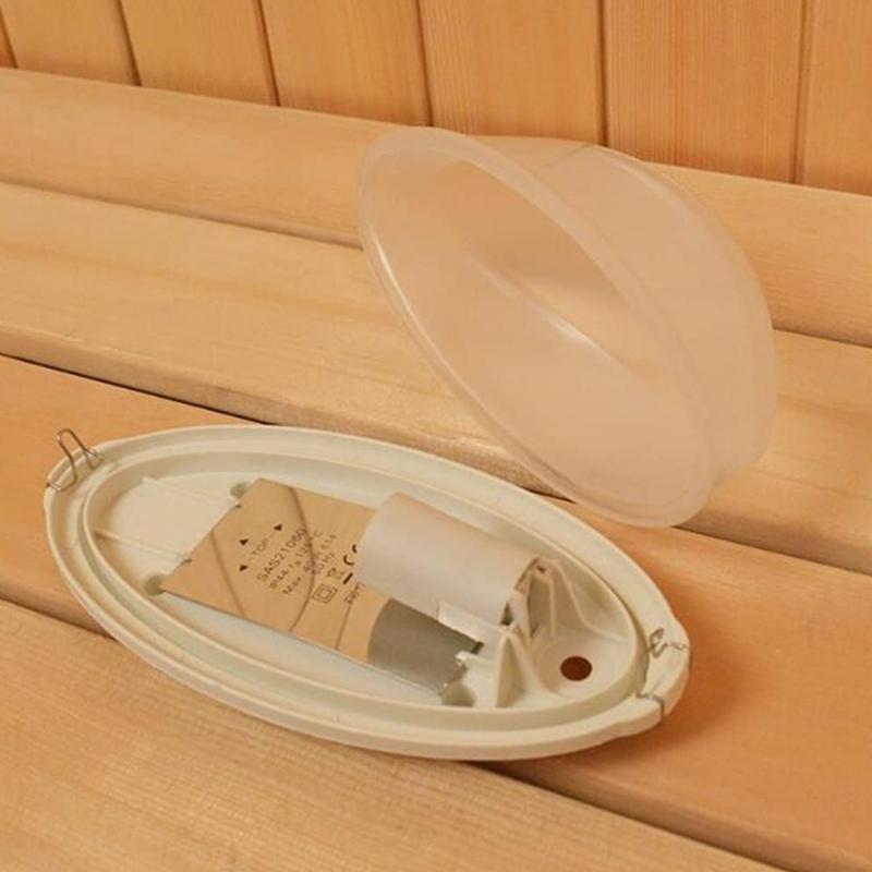 Saunadeckenbeleuchtung Feuchtigkeitsbeständige Acrylkonstruktion Hitzebeständig Dampfraumlampe Dichtes Gehäuse
