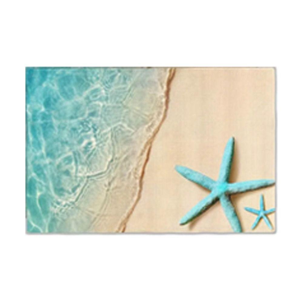 Heat Resistant Summer Beach Placemat Anti Slip Tableware Pad Dining Table Linen Placemat  Household