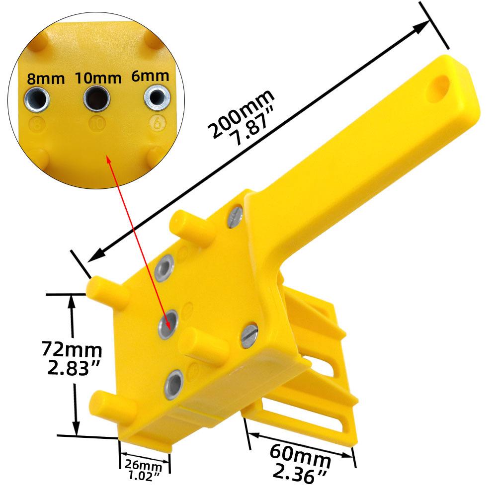 1pc/41pcs Woodworking Dowel Jig Pocket Hole Punch, ABS Plastic Handheld Punch Tool Hole Drill Guide Jig for Carpentry Locator