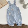 Summer Baby Rompers Fashion Embroidery Sleeveless Knitting Infant Kids Boys Girls Strap Jumpsuits