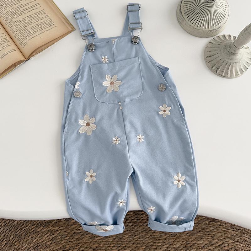 Summer Baby Rompers Fashion Embroidery Sleeveless Knitting Infant Kids Boys Girls Strap Jumpsuits