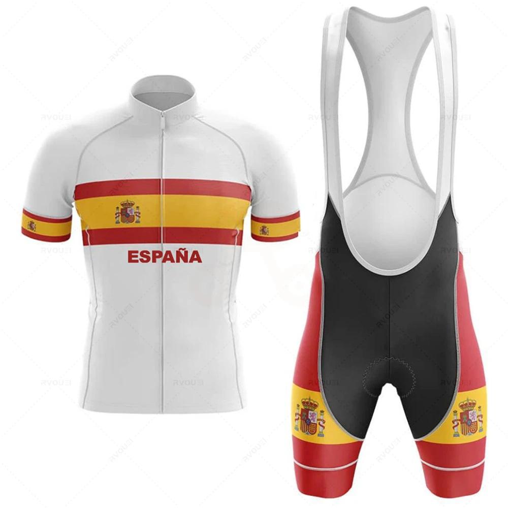 2026 Tým Pánský Letní Španělsko Cyklistický Dres Sada Prodyšný Horský Kolo Závodní Sport Mtb Oblečení na Kolo Maillot Ciclismo Hombre