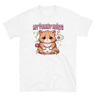 My Tummy Hurts But I'M Being Really Brave T Shirt Cute Cat