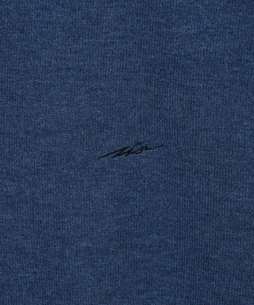 Ziosongzio Timeless Whole Garment Collarless Cardigan Blue Zi2Kt293Bl