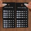 Luxury Simple Shiny Zircon Stud Earrings Set for Women Men Fashion Chic Crystal Decorative Earrings Party Couples Jewelry Gifts