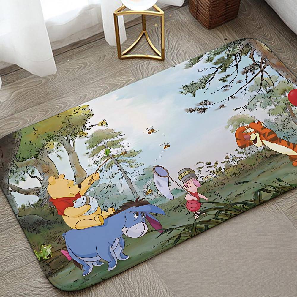 W-Winnie The P-Pooh Cute Carpet For Living Room Sofa Decor Modern Rug Floor Mat For Men Bedroom Durable Area Rugs