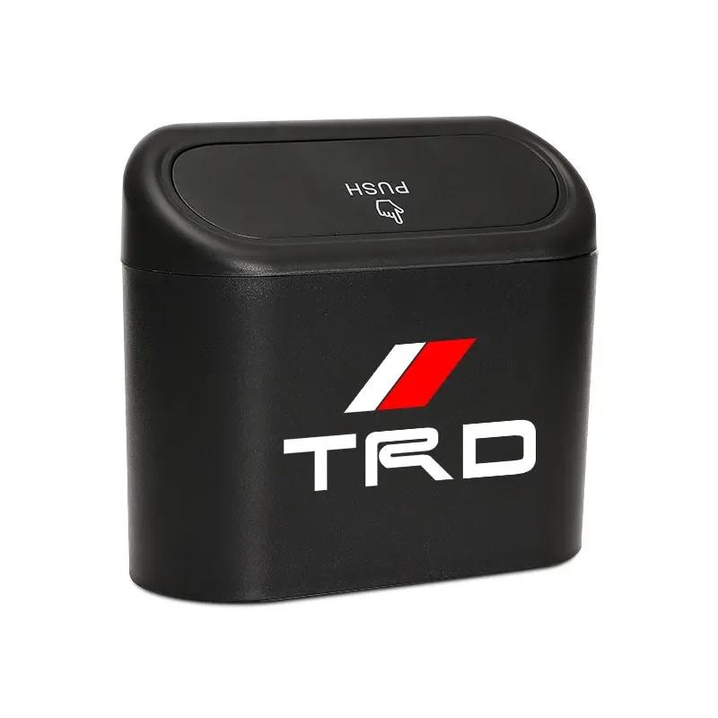 Car Trash Can Storage Box Vehicle Multifunctional Garbage Dust Case For Toyota TRD Corolla Auris Yaris Rav4 CHR Camry40 prius