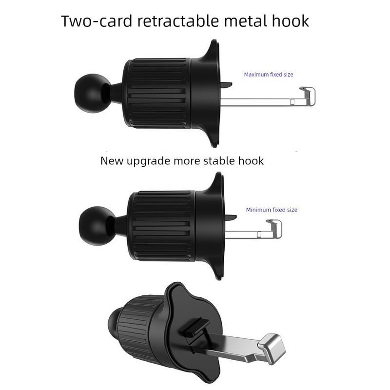 Metal Car Phone Holder Does Not Block Air Conditioning Air Outlet Fixed Navigation Support Horizontally and Vertically In Car