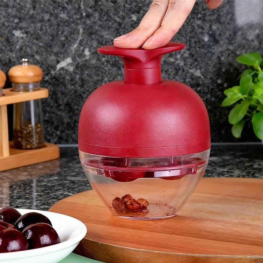 Practical Plastic Cherry Pitter Four Hole Detachable Olive Pitter Convenient Portable Fruit Corer Kitchen Use