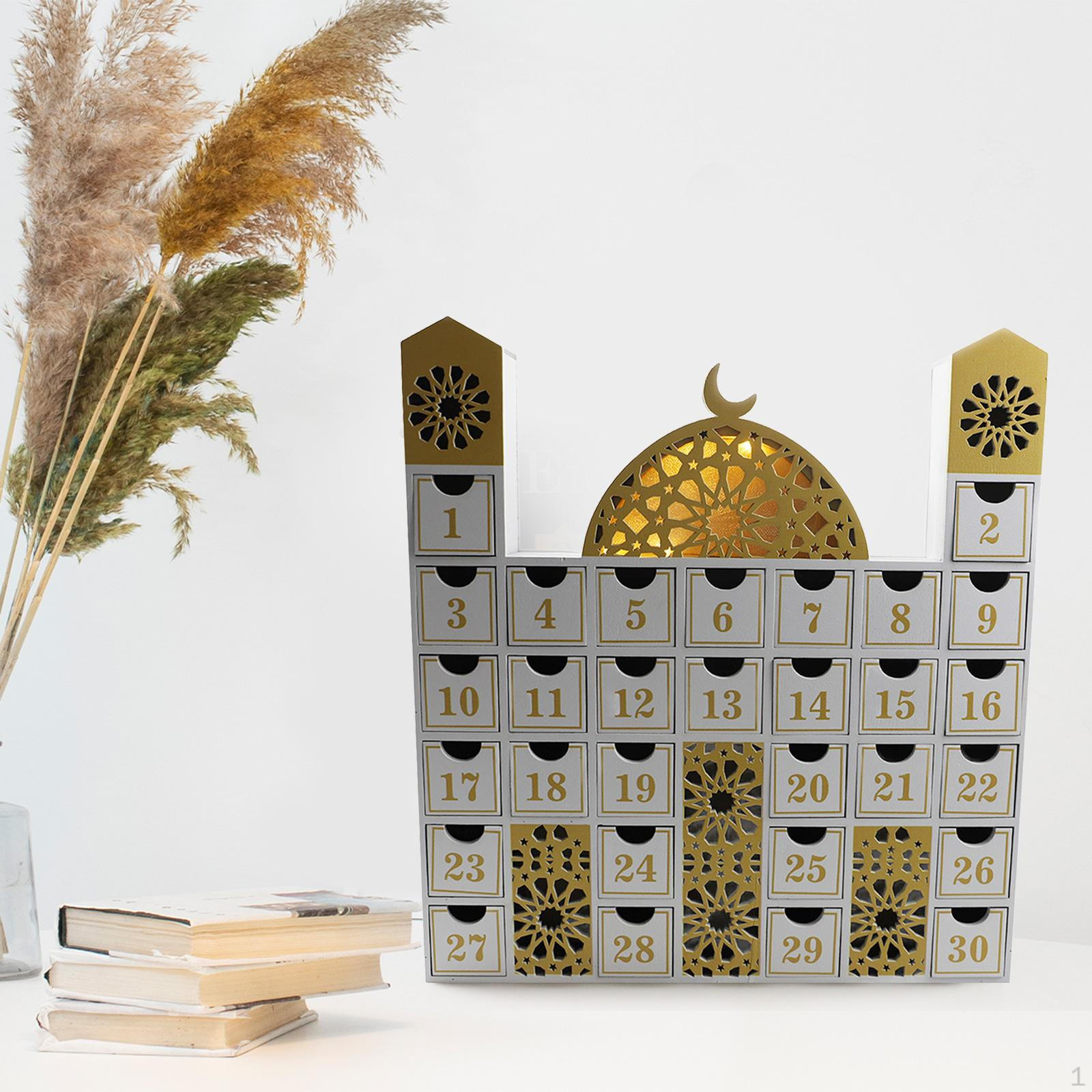 

Статуя для украшения Рамадана, художественный подарок, настольный органайзер для хранения орнаментов для каминного кабинета, офиса белый