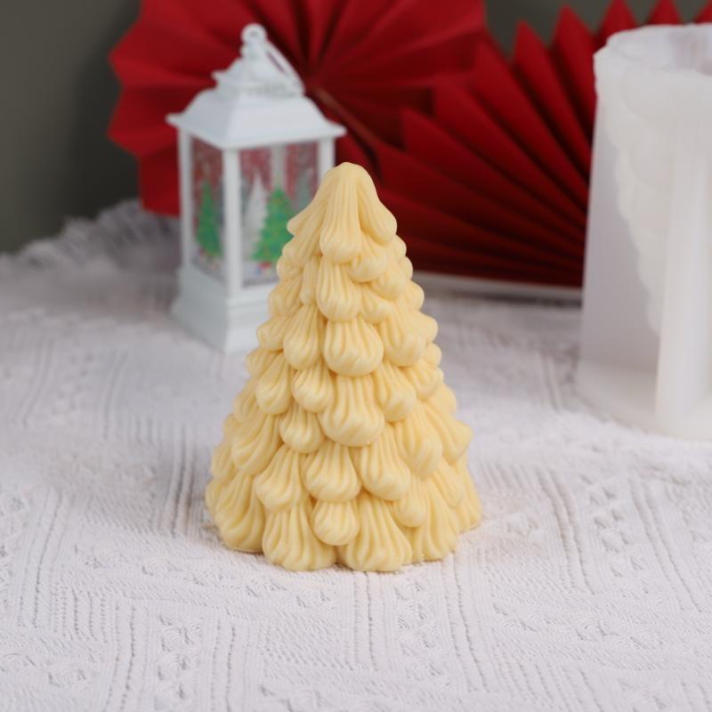 Christmas Grandpa Christmas Tree Mold DIY Aromatherapy Candle Desktop Decoration Christmas Companion Gift Silicone Mold