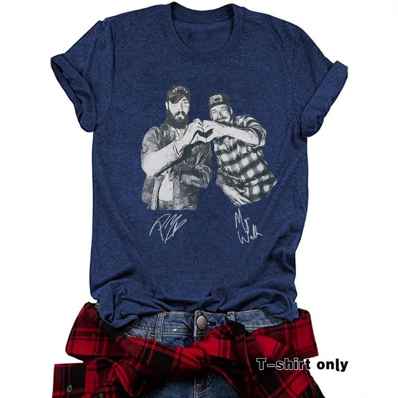 New Fashionable Short-sleeved "Brother Two Good" Printed Summer T-shirt Top