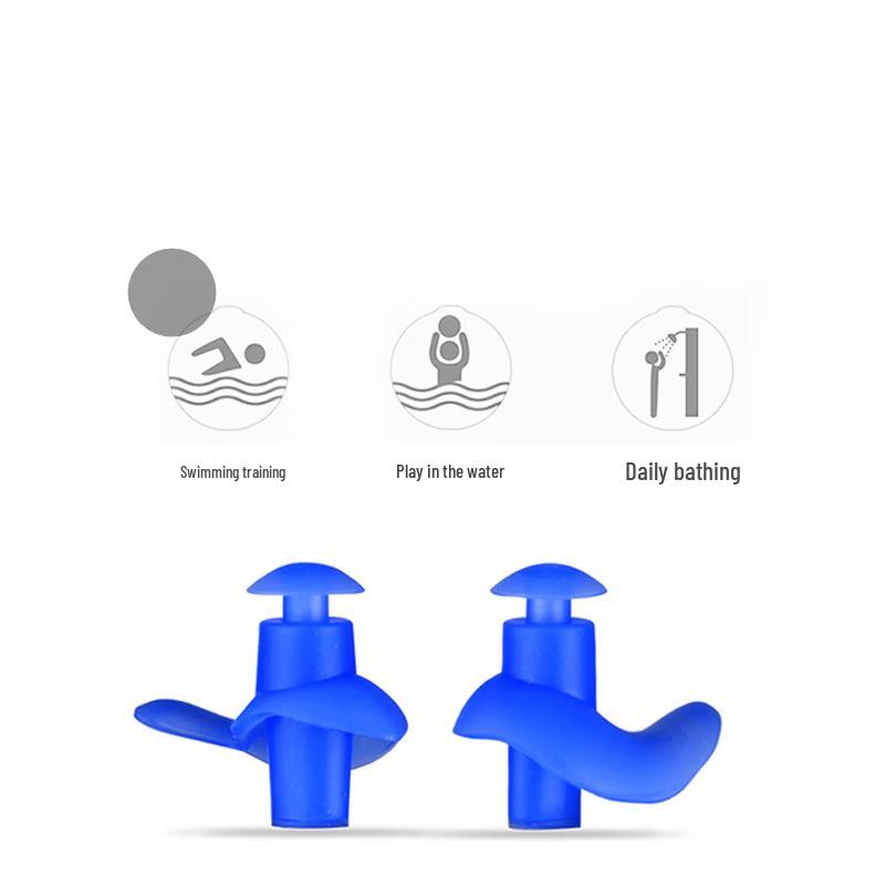 Silicone Swimming Earplugs & Nose Clip Set