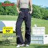 Baleno Women's Casual Wide-Leg Cargo Pants