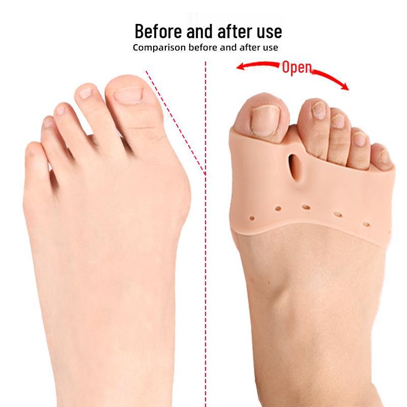 Silicone Three-Hole Toe Separator with Arch Support & Massage Function