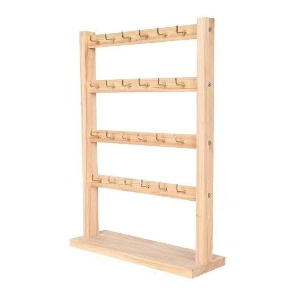 Stabilní konstrukce Stojan na šperky s háčkem Organizér na náramky a náhrdelníky Organizace náušnic