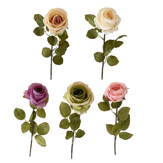 Realistische künstliche Rose mit langem Stiel, falscher Rosenstrauß für den Valentinstag, Heimhochzeit, Tischdekoration, DIY Brautstrauß