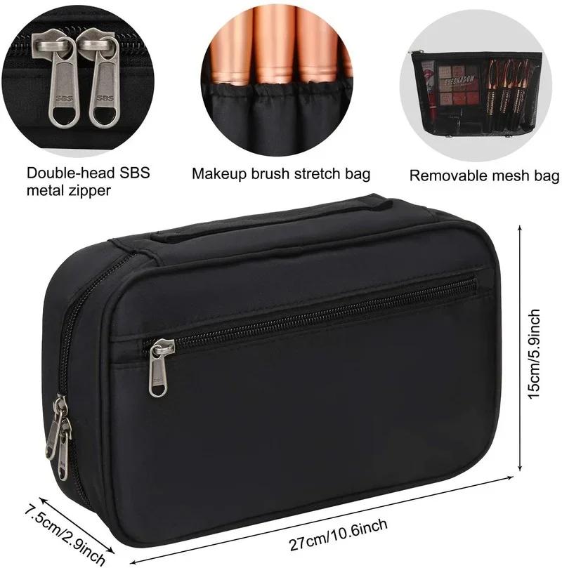 Professionelle Kosmetiktasche, Beauty Case, Toilettenbürsten-Organizer, multifunktionale Make-up-Tasche für unterwegs und zu Hause